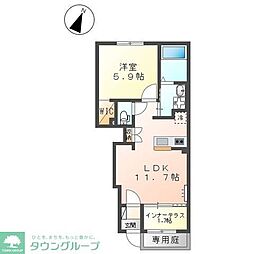ルビアベルデ 1LDKの間取図画像