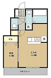 間取図画像 1LDK