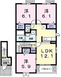 間取図画像 3LDK