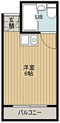 グリーンハイム扇台 ワンルームの間取図画像