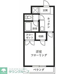パルフェ城南城南ビル 1Kの間取図画像