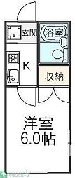 ポート泉 1Kの間取図画像