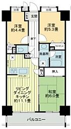 ライオンズマンション本川越駅前 3LDKの間取図画像