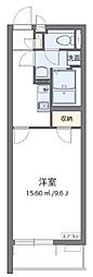 クレイノEXIV2 1Kの間取図画像