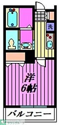 Mark Duo狭山IV 1Kの間取図画像