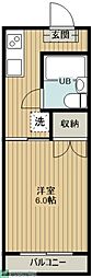 トータルコート 1Kの間取図画像