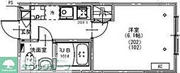 KEIAI RESIDENCE 西所沢III 1Kの間取図画像