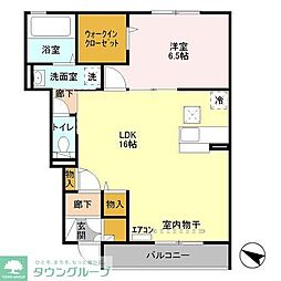 ステラ・B 1LDKの間取図画像