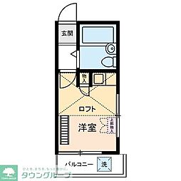 ライフピアセフィーロ ワンルームの間取図画像