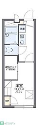 レオパレスグランツ3 1Kの間取図画像