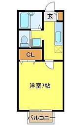 セレ南大塚 1Kの間取図画像