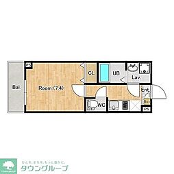 (仮称)ジーメゾン所沢向陽町 1Kの間取図画像