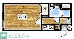川越市南大塚1丁目アパート 1Kの間取図画像