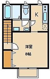 メゾンK. 1Kの間取図画像