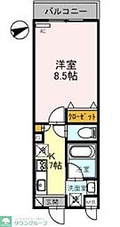LA・FELICE 1Kの間取図画像