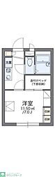 レオパレスユイット 1Kの間取図画像
