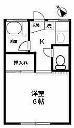 国際ハイツ 1Kの間取図画像