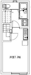 AZEST-RENT所沢 ワンルームの間取図画像
