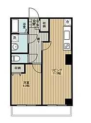 野口町ビル 1LDKの間取図画像