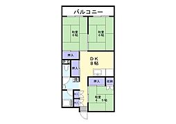 第三松島ビル 3DKの間取図画像