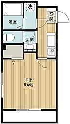 nishito.co 1Kの間取図画像
