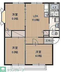 サントピアA 3LDKの間取図画像
