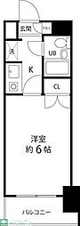 マイルストン東久留米 1Kの間取図画像