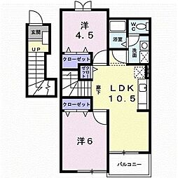 アネックス 2LDKの間取図画像