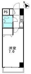 ミパラシオ 1Kの間取図画像