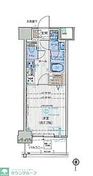 オーキッドレジデンス森下 1Kの間取図画像
