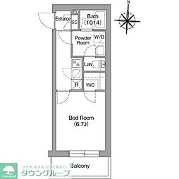 墨田区亀沢2丁目マンション 1Kの間取図画像