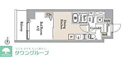 グランカーサ住吉III 1LDKの間取図画像