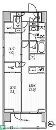 墨田区業平3丁目マンション 2LDKの間取図画像