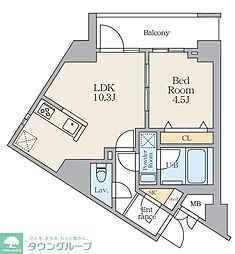 S-RESIDENCE曳舟berenza 1LDKの間取図画像