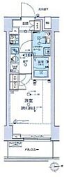 ジェノヴィア東日本橋駅前グリーンヴェール 1Kの間取図画像