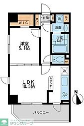 CASSIA押上 1LDKの間取図画像