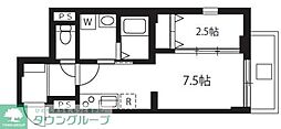 アバンテ向島 1DKの間取図画像