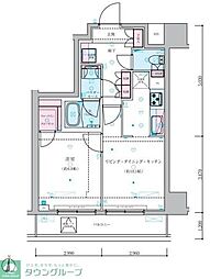 ジェノヴィア両国6グリーンヴェール 1LDKの間取図画像