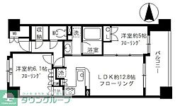 シャリエ錦糸町石原 2LDKの間取図画像