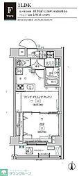 RELUXIA森下II 1LDKの間取図画像
