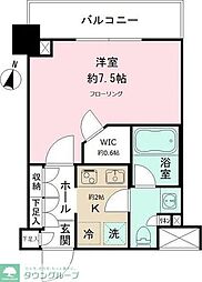 JPnoie亀戸 1Kの間取図画像