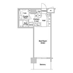 コンフォリア南砂町 1Kの間取図画像