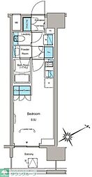 ルフォンプログレ蔵前プレミア ワンルームの間取図画像