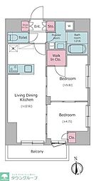 Due入谷2 2LDKの間取図画像