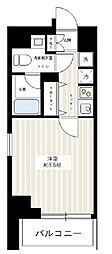 アイルイムーブル西大島 1Kの間取図画像