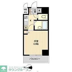 HF亀戸レジデンス 1Kの間取図画像