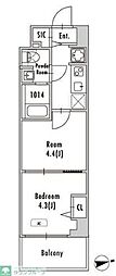 GRANPASEO押上八広 2Kの間取図画像