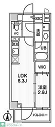 SEASONFLATS押上Terrace 1LDKの間取図画像