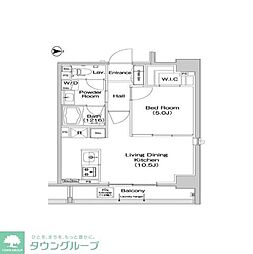 COMFORIA錦糸町 1LDKの間取図画像