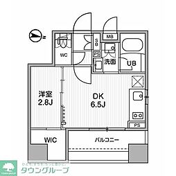 SYFORME木場2 1DKの間取図画像